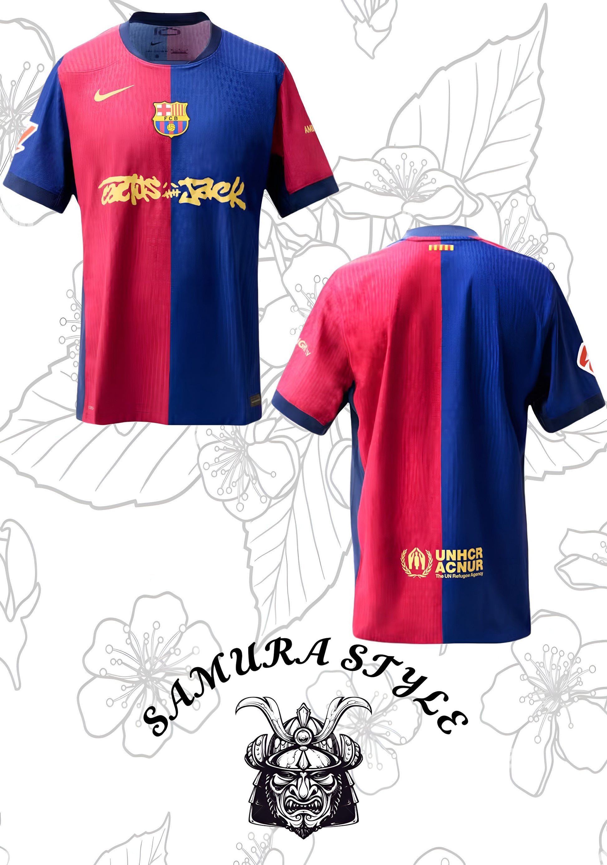 CAMISA BARCELONA F.C X TRAVIS SCOTT